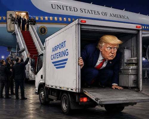 Lo que la huida de Trump en un camión de catering revela sobre una guerra que no terminará.