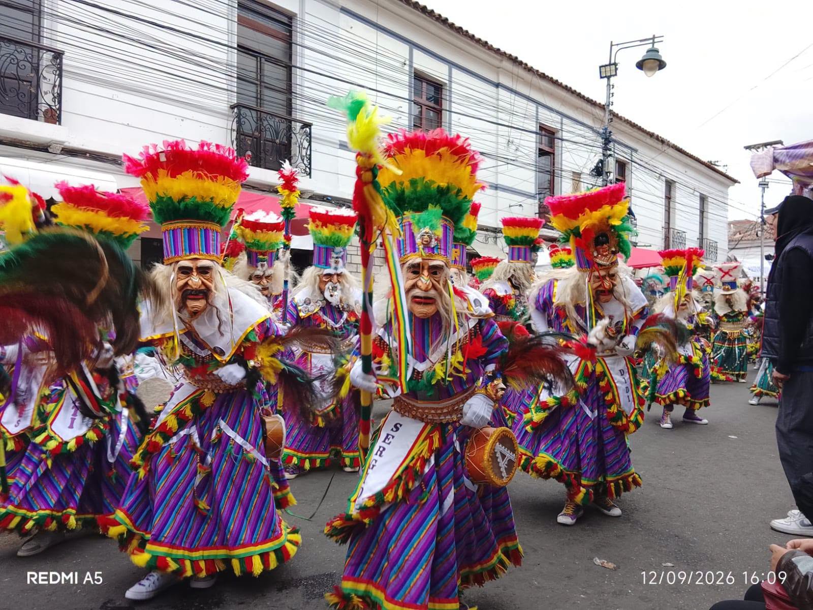 Entrada de la Virgen de Guadalupe en Sucre